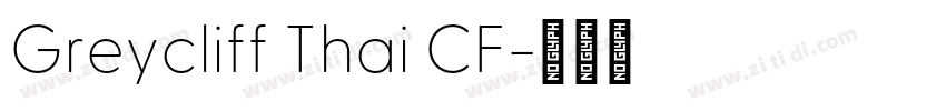 Greycliff Thai CF字体转换 Greycliff Thai CF字体转换